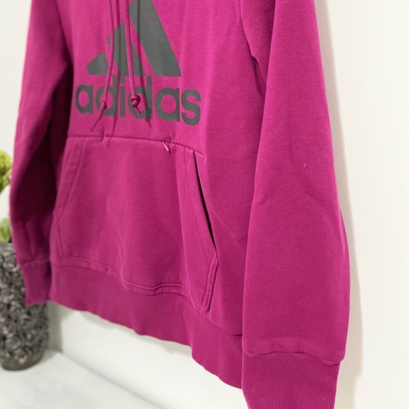 Adidas Badge of Sport Pullover Fleece Hoodie, sz M - Picture 7 of 11